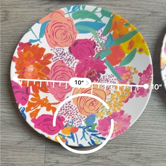 Bridgette Thornton by Anthropologie Floral Patterned Decorative Plates - Picture 7 of 7